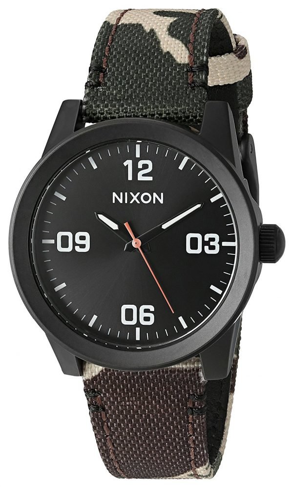 Nixon A964047-00 Kello Musta / Nahka