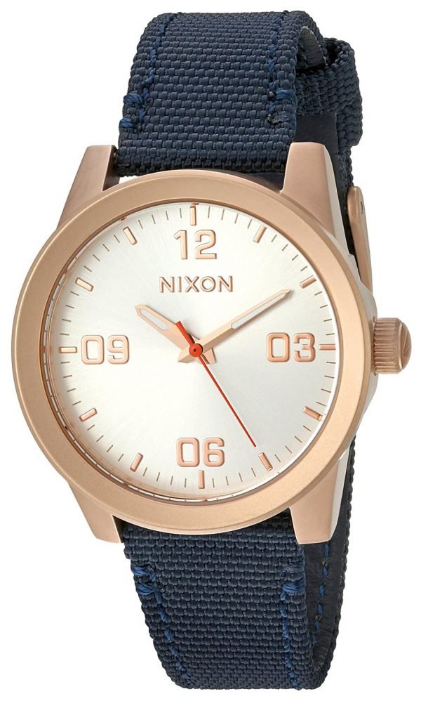 Nixon A9642160-00 Kello Valkoinen / Nahka