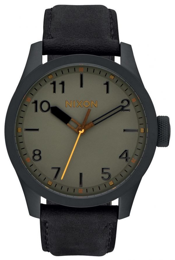 Nixon A9752430-00 Kello Vihreä / Nahka