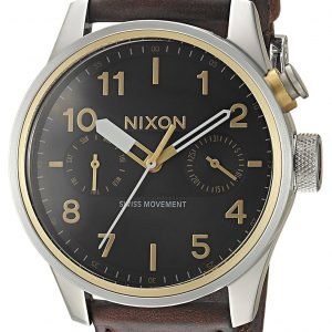 Nixon A977019-00 Kello Musta / Nahka