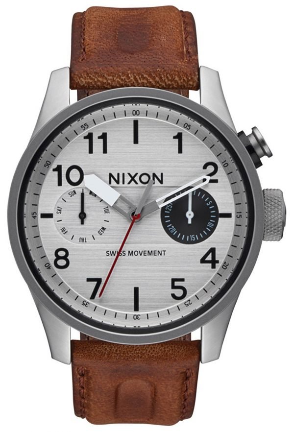 Nixon A9771113-00 Kello Hopea / Nahka