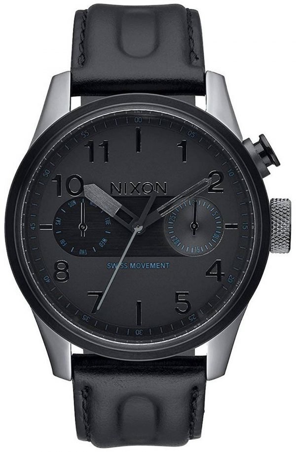 Nixon A977680-00 Kello Musta / Nahka