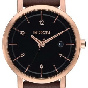 Nixon A9841098-00 Kello Musta / Nahka