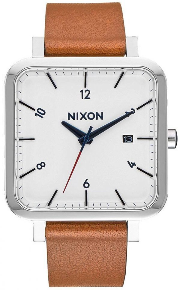 Nixon A9852312-00 Kello Valkoinen / Nahka