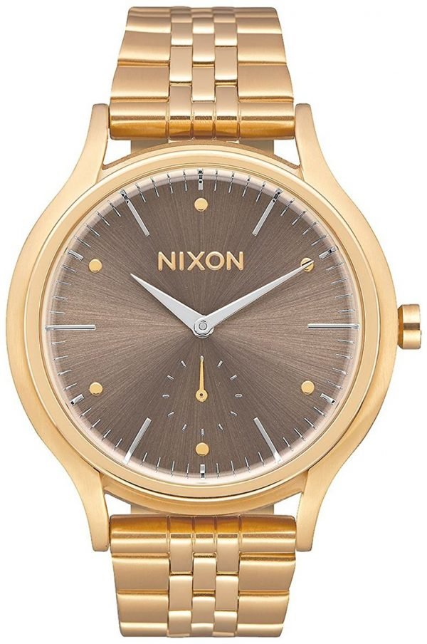 Nixon A9942702-00 Kello Ruskea / Kullansävytetty Teräs