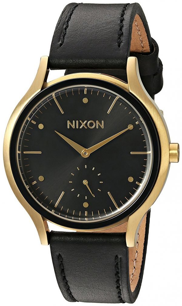 Nixon A995513-00 Kello Musta / Nahka