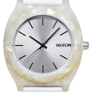 Nixon Plastic Analog A328029-00 Kello Valkoinen / Tekstiili