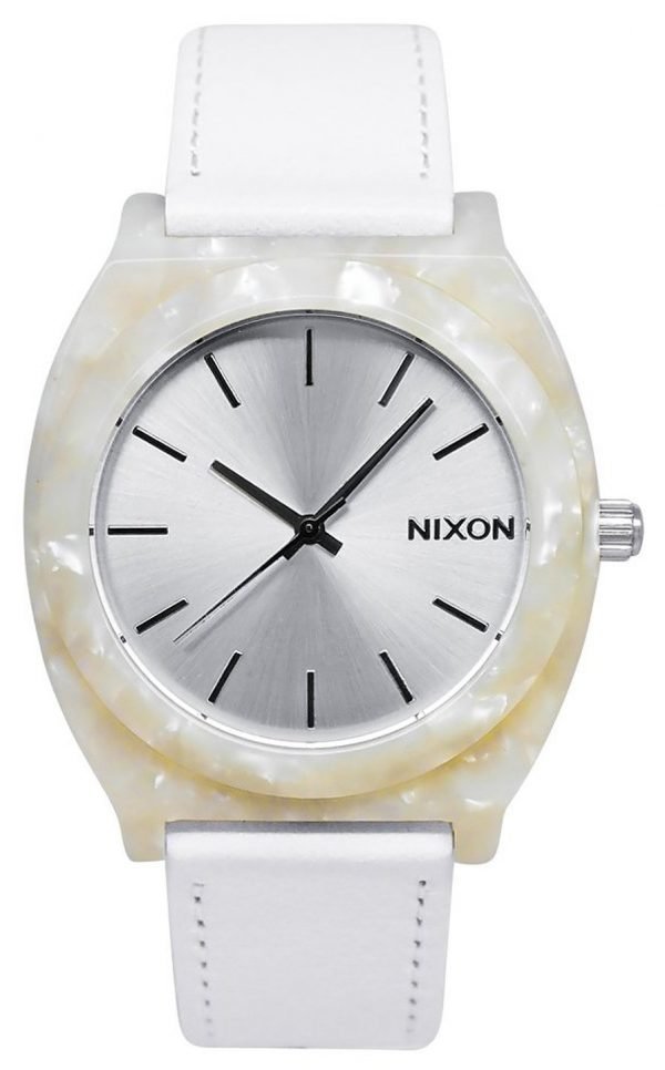 Nixon Plastic Analog A328029-00 Kello Valkoinen / Tekstiili