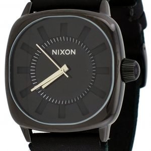 Nixon Revolver A012001-00 Kello Musta / Nahka