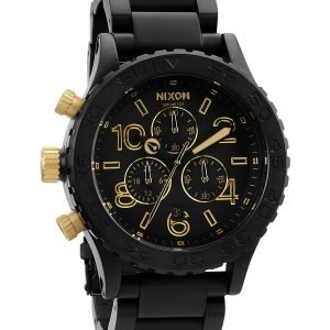 Nixon The 42-20 Chrono A0371041-00 Kello Musta / Teräs