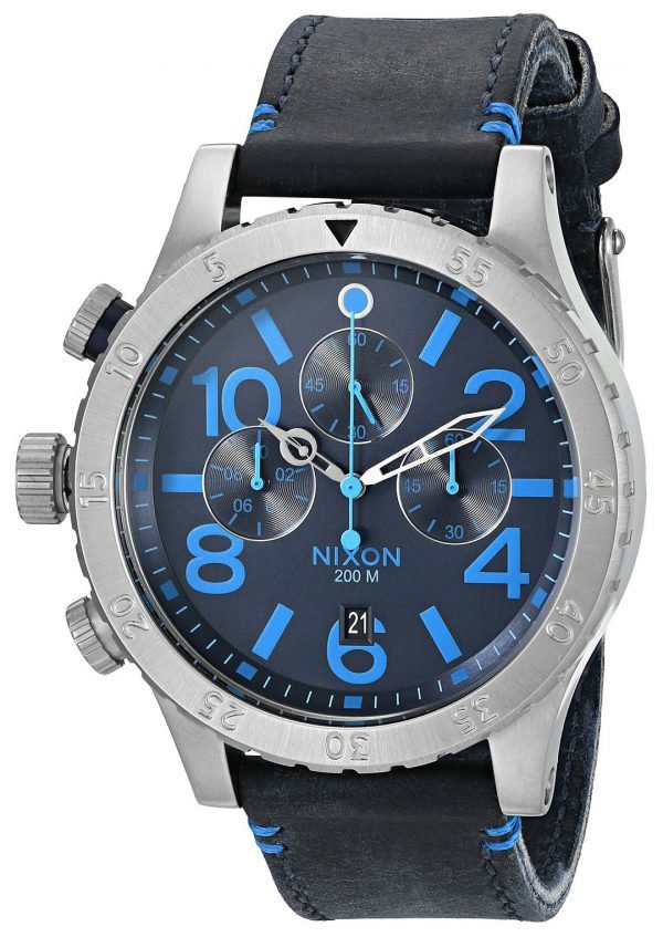 Nixon The 48-20 A3632219-00 Kello Sininen / Nahka