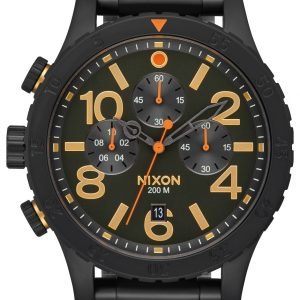 Nixon The 48-20 A4861032-00 Kello Musta / Teräs