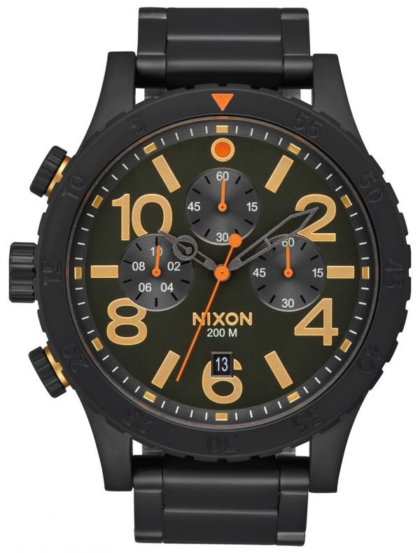 Nixon The 48-20 A4861032-00 Kello Musta / Teräs