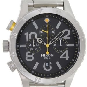 Nixon The 48-20 Chrono A486000-00 Kello Musta / Teräs