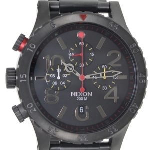 Nixon The 48-20 Chrono A4861320-00 Kello Musta / Teräs