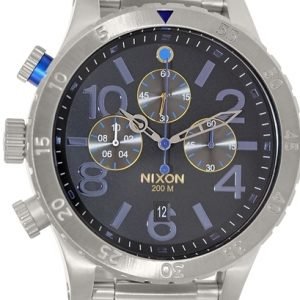 Nixon The 48-20 Chrono A4861529-00 Kello Musta / Teräs