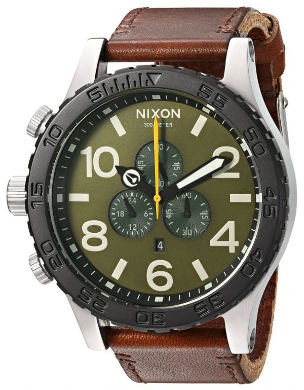 Nixon The 51-30 A1242334-00 Kello Vihreä / Nahka