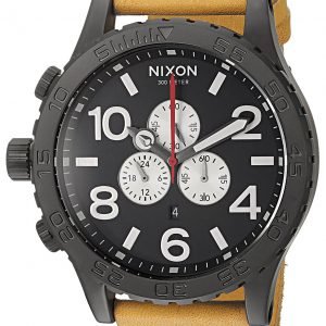 Nixon The 51-30 A1242448-00 Kello Musta / Nahka