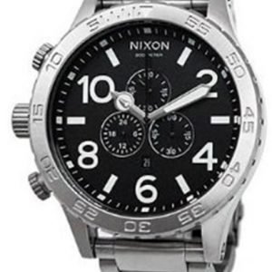 Nixon The 51-30 Chrono A083000-00 Kello Musta / Teräs