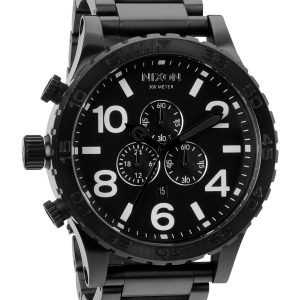 Nixon The 51-30 Chrono A083001-00 Kello Musta / Teräs