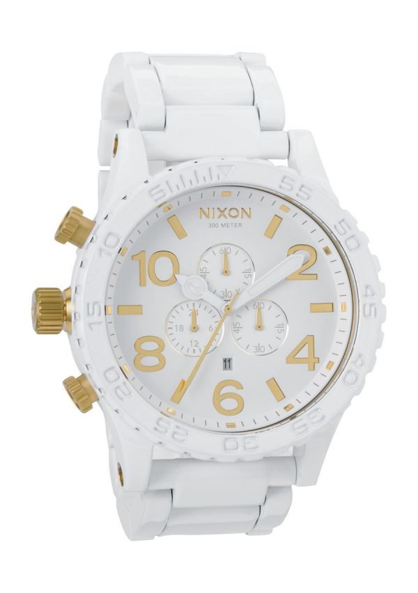 Nixon The 51-30 Chrono A0831035-00 Kello Valkoinen / Teräs