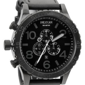 Nixon The 51-30 Leather A124001-00 Kello Musta / Nahka