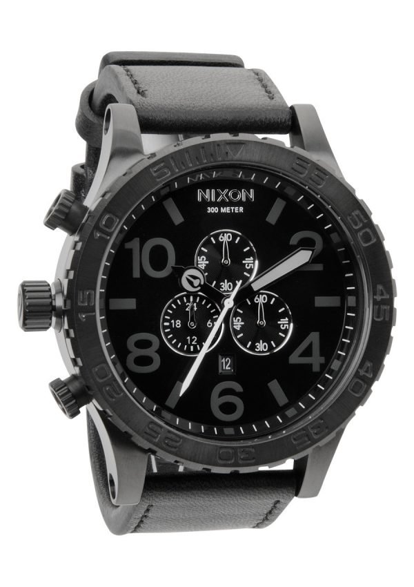 Nixon The 51-30 Leather A124001-00 Kello Musta / Nahka