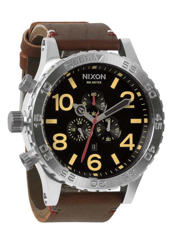 Nixon The 51-30 Leather A124019-00 Kello Musta / Nahka