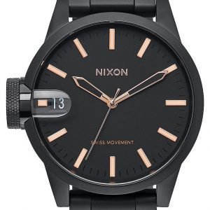 Nixon The Chronicle A441957-00 Kello Musta / Teräs