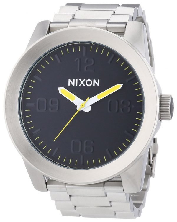 Nixon The Coropral A3462227-00 Kello Musta / Teräs