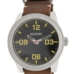 Nixon The Corporal A243019-00 Kello Musta / Nahka