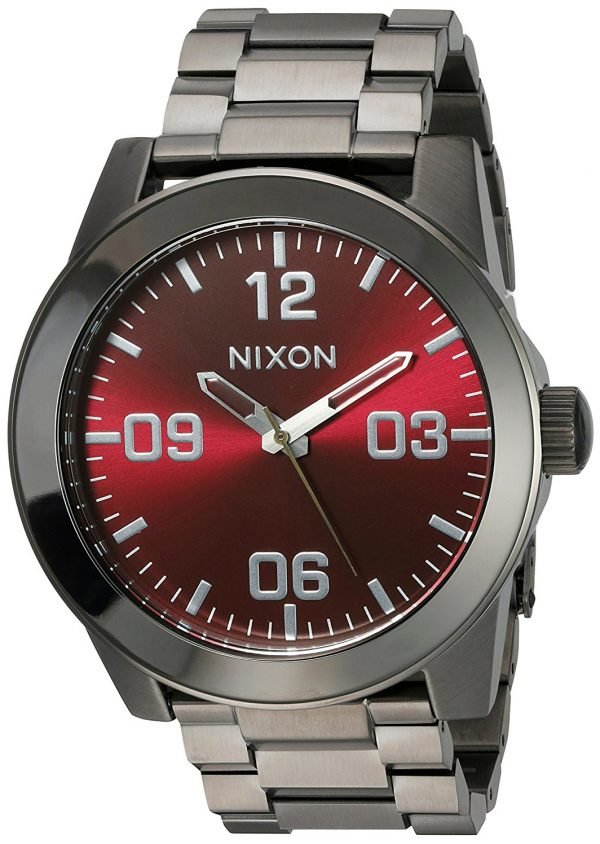 Nixon The Corporal A3462073-00 Kello Punainen / Teräs