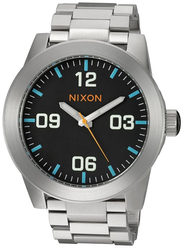 Nixon The Corporal A3462336-00 Kello Musta / Teräs