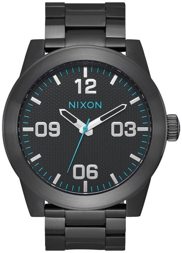 Nixon The Corporal A346602-00 Kello Musta / Teräs