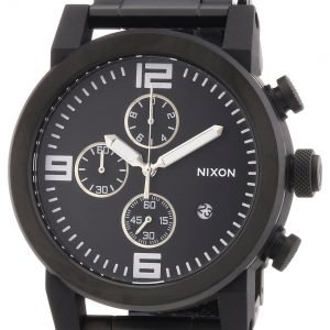 Nixon The Falcon A347001-00 Kello Musta / Teräs