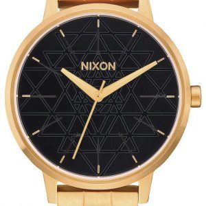 Nixon The Kensington A0992478-00 Kello Musta / Kullansävytetty