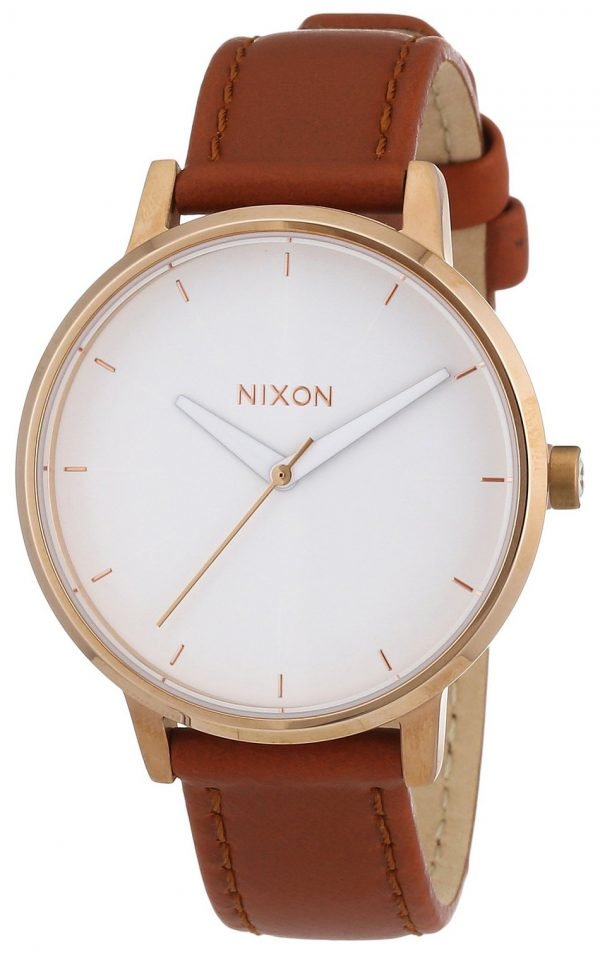 Nixon The Kensington A1082045-00 Kello Valkoinen / Nahka