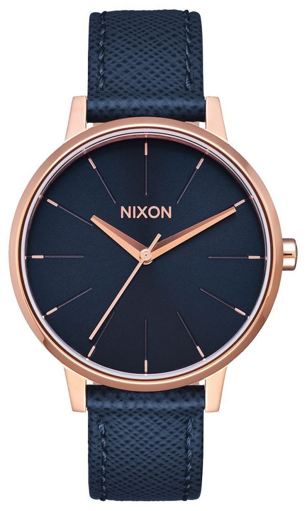 Nixon The Kensington A1082195-00 Kello Sininen / Nahka