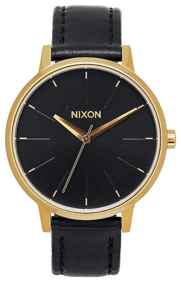 Nixon The Kensington A108513-00 Kello Musta / Nahka