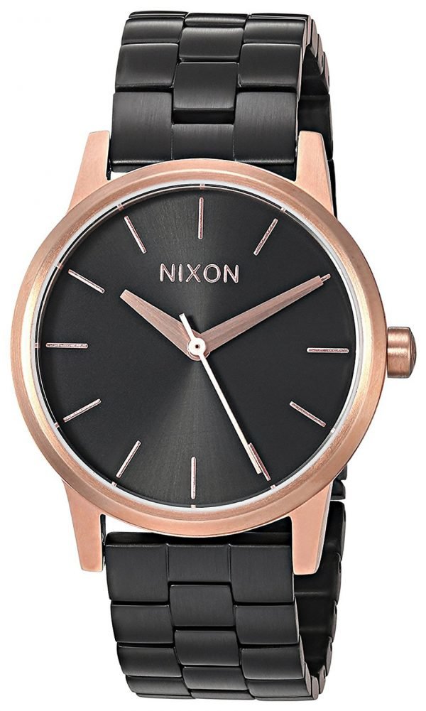 Nixon The Kensington A3612481-00 Kello Musta / Teräs