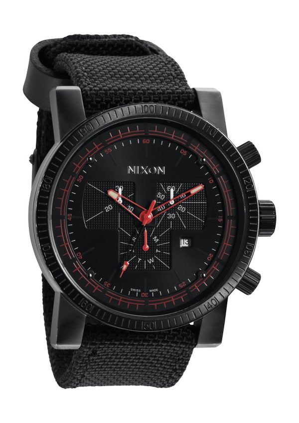 Nixon The Magnacon A079001-00 Kello Musta / Tekstiili