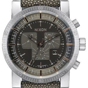 Nixon The Magnacon A4582146-00 Kello Harmaa / Nahka