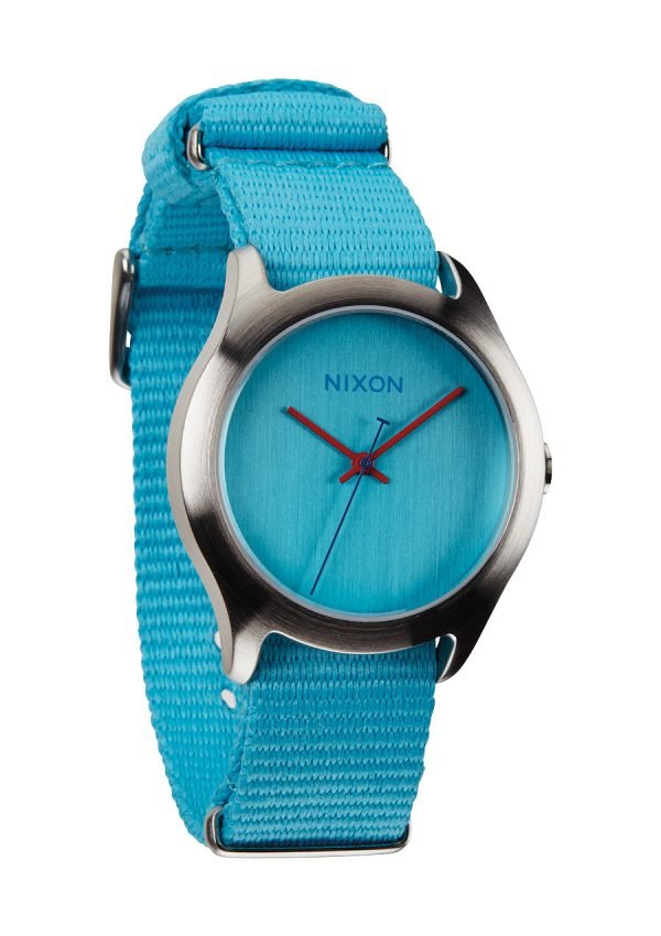 Nixon The Mod A348606-00 Kello Sininen / Tekstiili