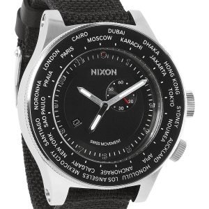 Nixon The Passport A321000-00 Kello Musta / Tekstiili