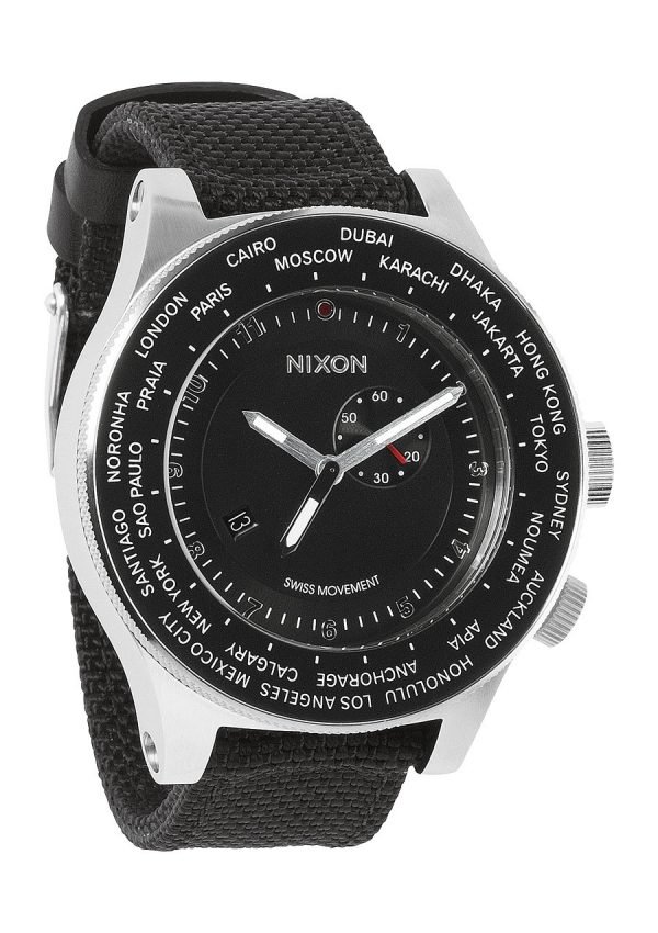 Nixon The Passport A321000-00 Kello Musta / Tekstiili