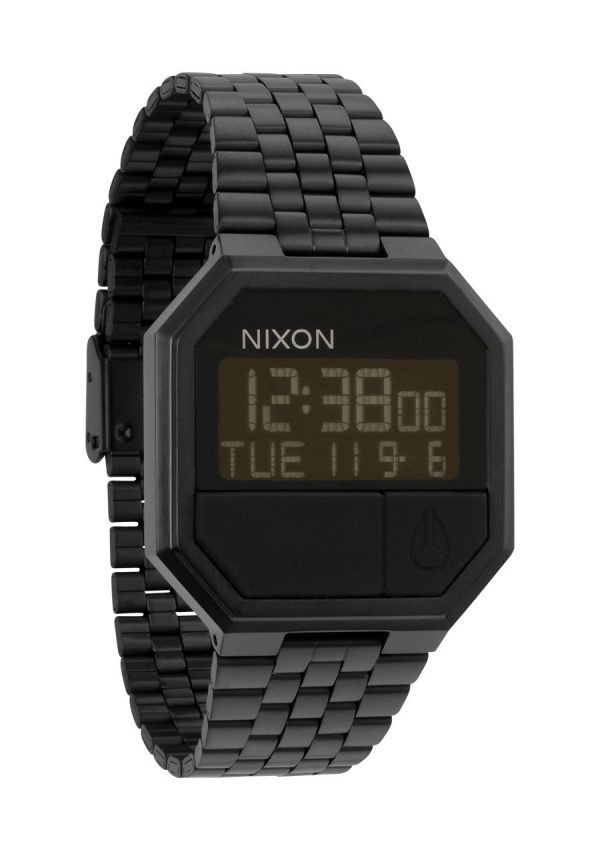 Nixon The Re-Run A158001-00 Kello Musta / Teräs