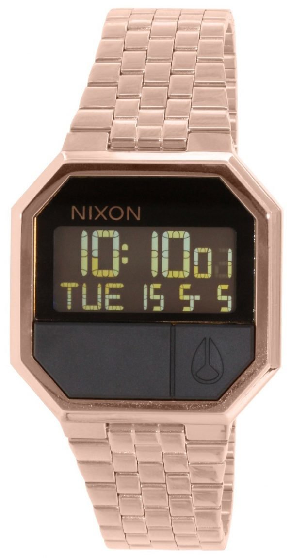 Nixon The Re-Run A158897-00 Kello Lcd / Punakultasävyinen