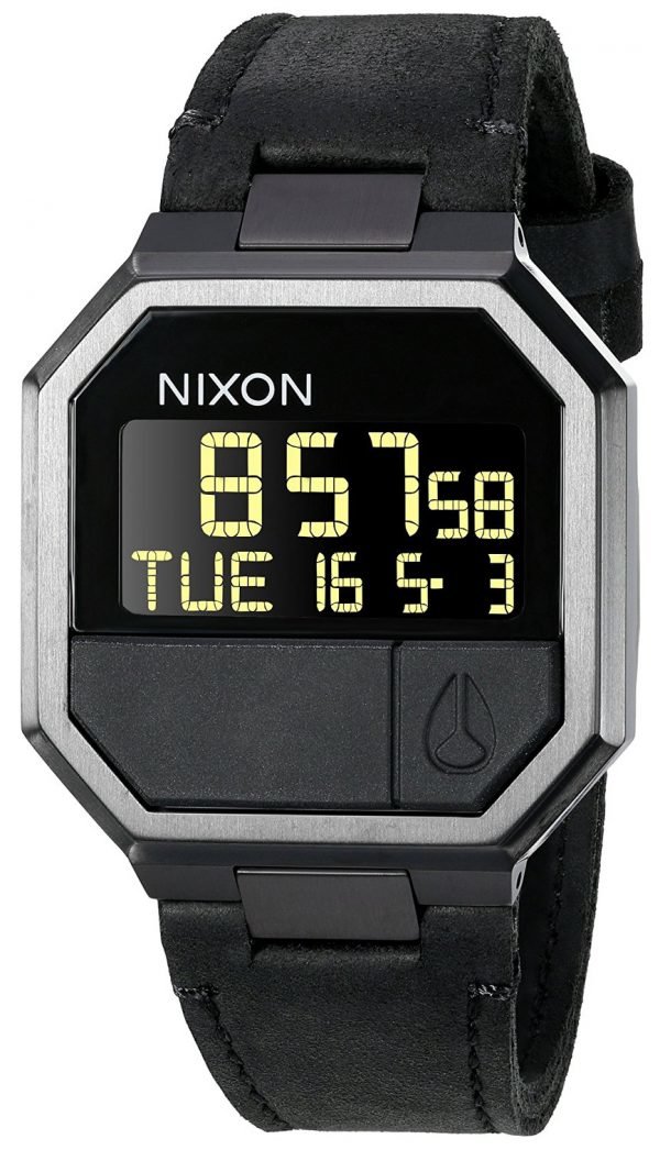 Nixon The Re-Run A944001-00 Kello Lcd / Nahka