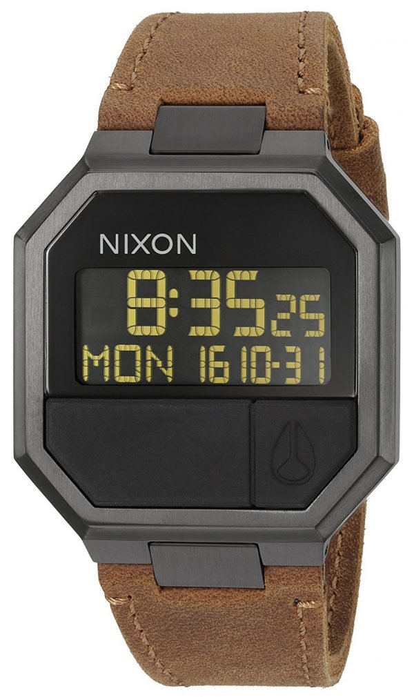 Nixon The Re-Run A944712-00 Kello Lcd / Nahka