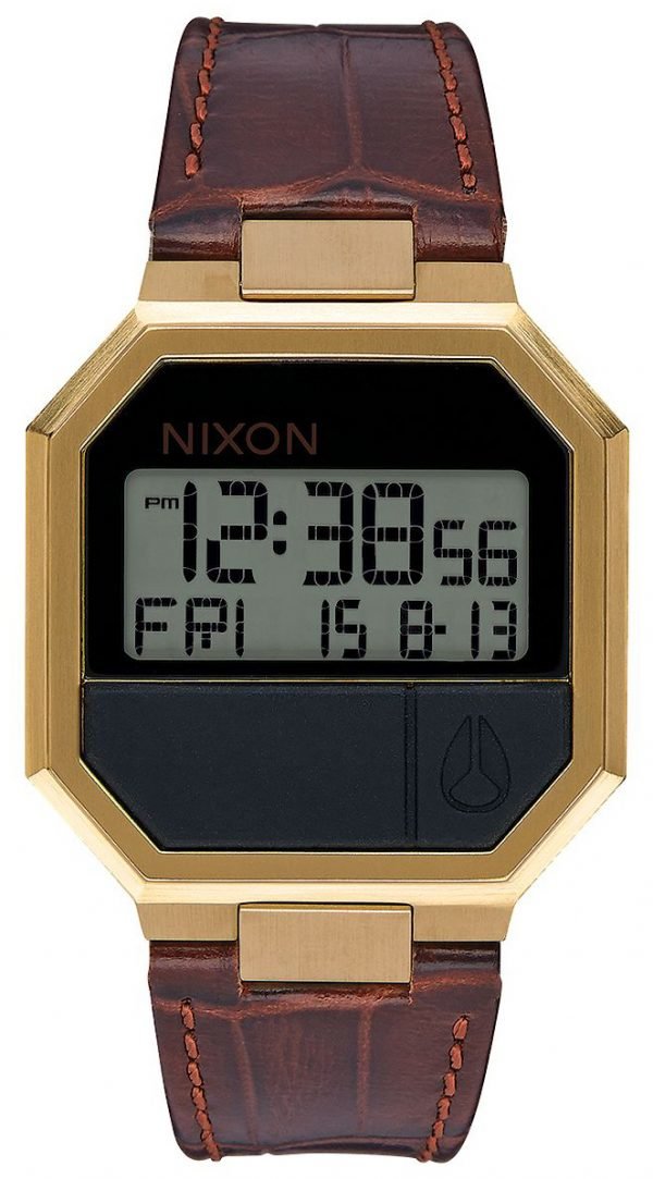 Nixon The Re-Run A944849-00 Kello Lcd / Nahka